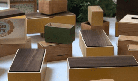 Boxes Made in Beginning Woodworking Class in Tampa