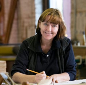 Women business owner, Kate Swann of the Florida School of Woodwork