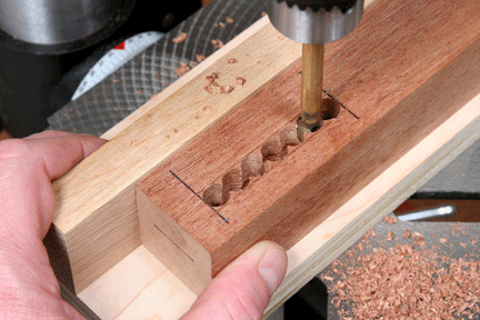 mortise and tenon with drill press