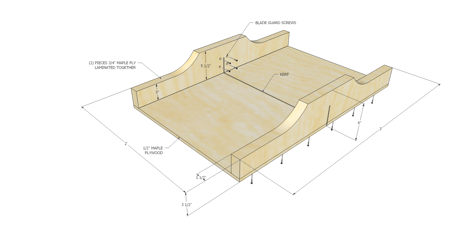 Crosscuts with a Table Saw Sled (DIY)