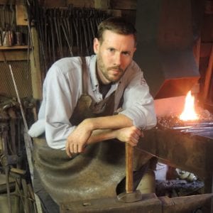 Blacksmith and instructor, Jason Lonon